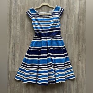 Kate Space Dress Blue Stripes Size 4